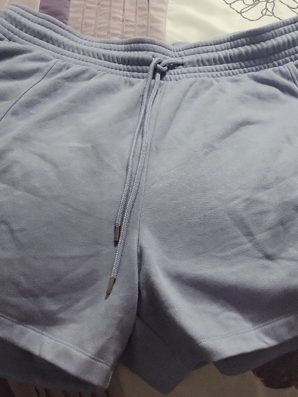 Women's Light Lavender Drawstring Lounge Shorts